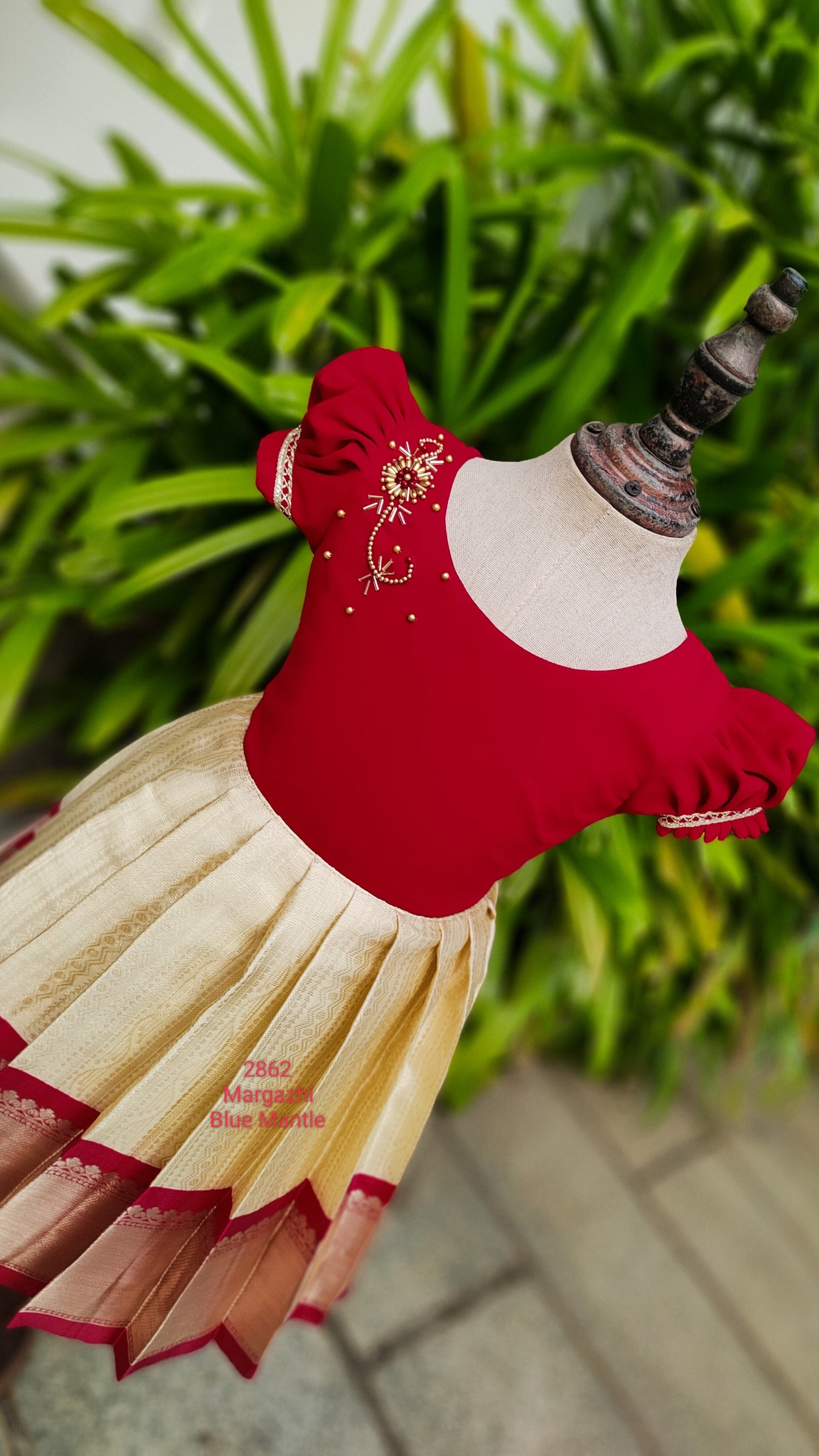 2862F: "Margazhi frock"- Ready to Dispatch