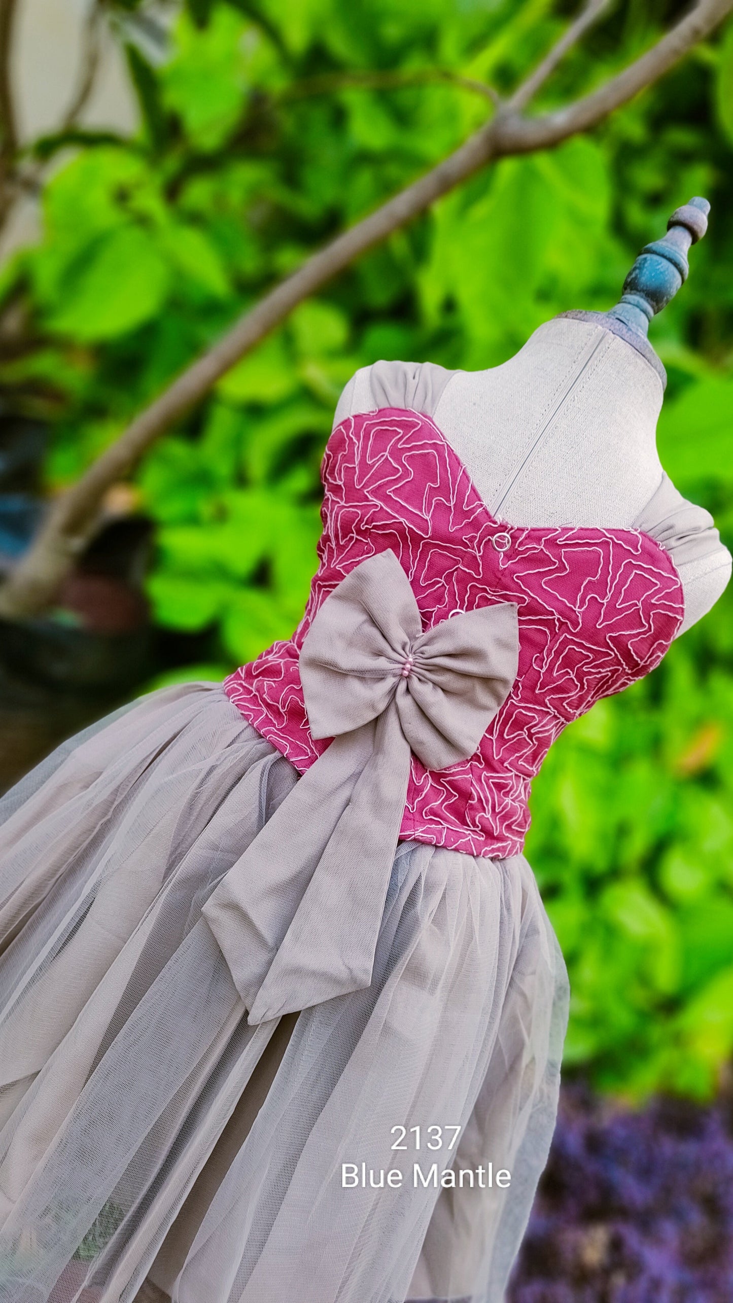 2137 Ready to Dispatch: pinkish peach and Pastel beige Blouse and Middy