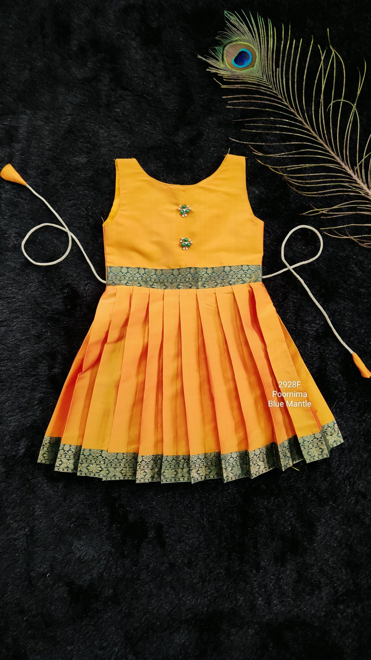 2928F: "Poornima frock"- Dispatch on 3-4 days