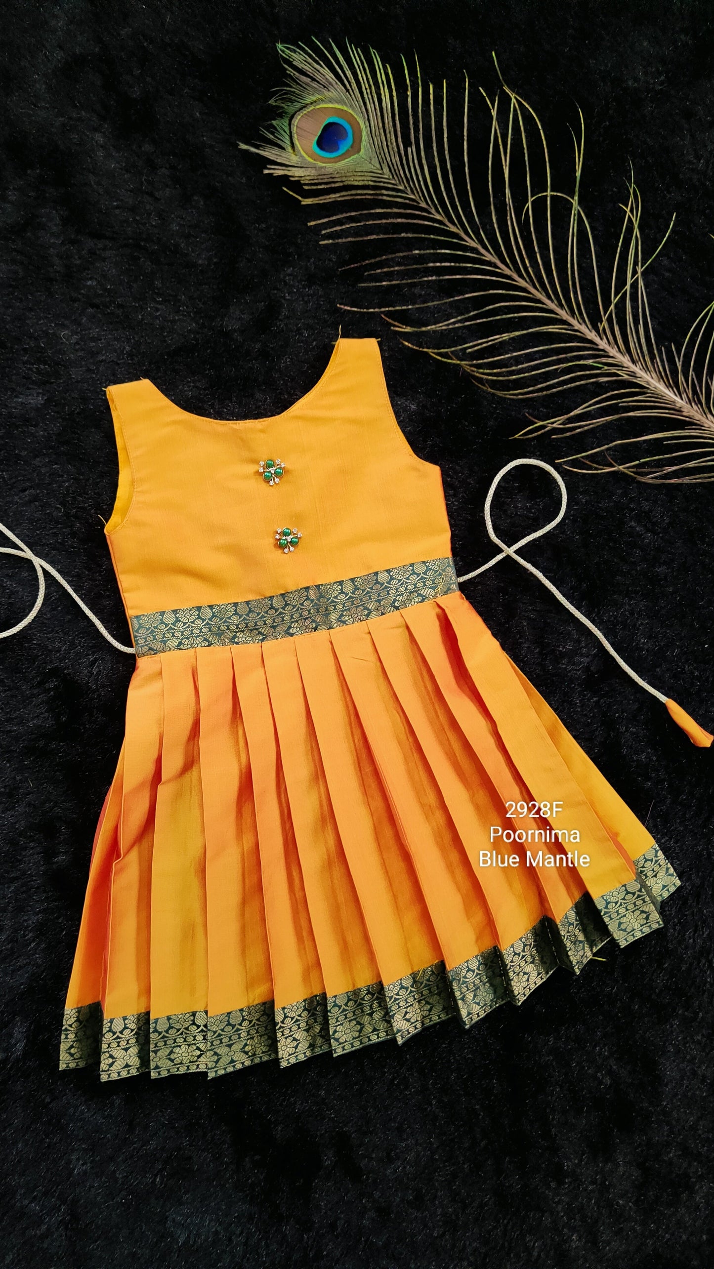 2928F: "Poornima frock"- Dispatch on 3-4 days