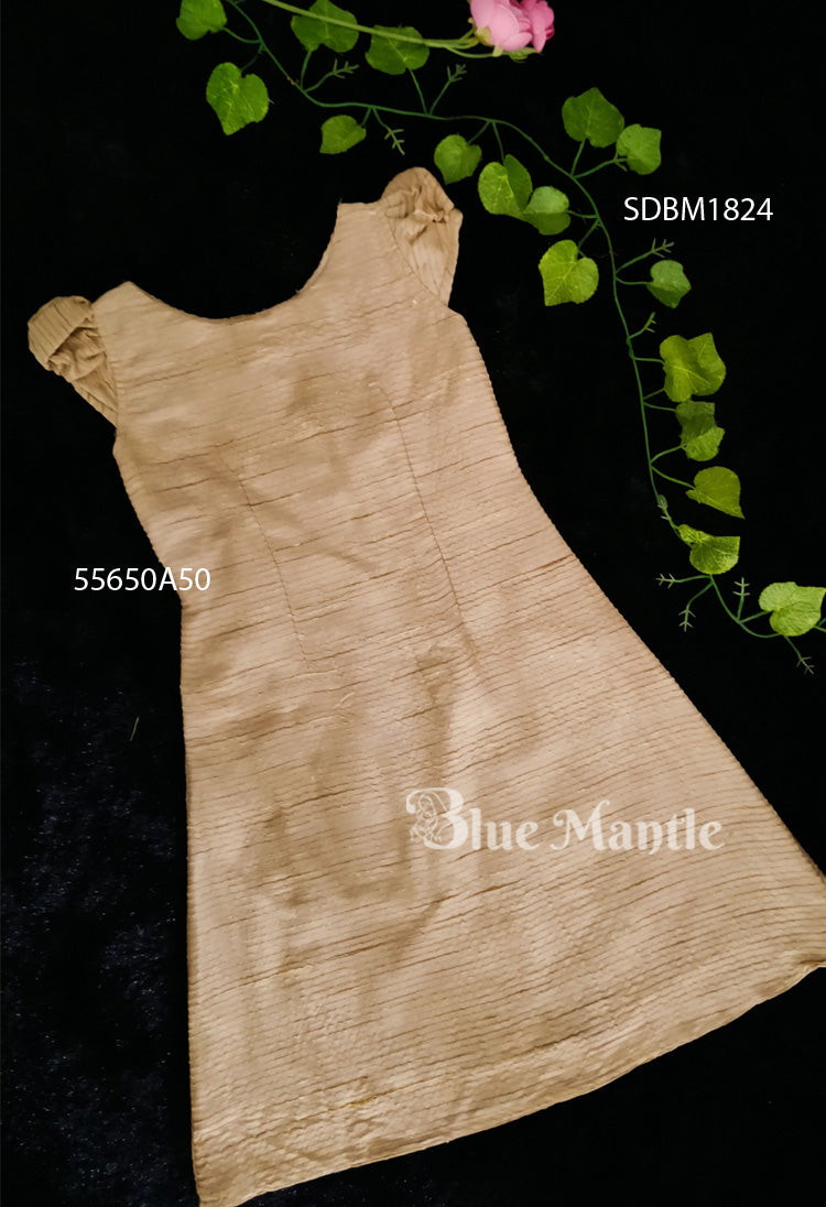 SDBM1824 Ready to Dispatch: Off-Gold  Aline Frock