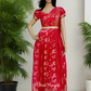 2465B Pre Order: Hot pink Gown with Dupatta- Dispatch on 10-15 DAYS