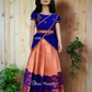 2588 "Neelambari" Ready to Dispatch : Copper & royal Blue Dhavani