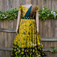 2148 Ready to Dispatch: Yellowish green Gown with Dupatta