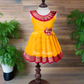 2555 Ready to Dispatch:  Yellow and Red Frock