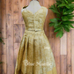 2464 Ready to dispatch : chempakam Gold full skirt& blouse