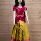 2627 Ready to Dispatch: "Sarangi" Pinkish  Grape & Olive Green Dhavani