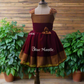 2498 Ready To Dispatch: "Coffee Brown" Blooming Baby Frock