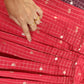 2887F: Shobhana Red Frock - "Small damage, Big discount"